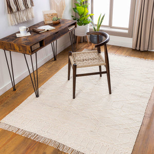 Surya Watford Handwoven Jute & Wool 2' X 3' Area Rug - Durable, Stylish, And Easy To Maintain For Your Home! Light Beige Jute,Wool Wtf2303-23