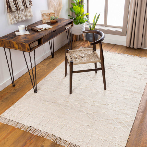 Surya Watford Handwoven Jute & Wool 2' X 3' Area Rug - Durable, Stylish, And Easy To Maintain For Your Home! Light Beige Jute,Wool Wtf2303-23