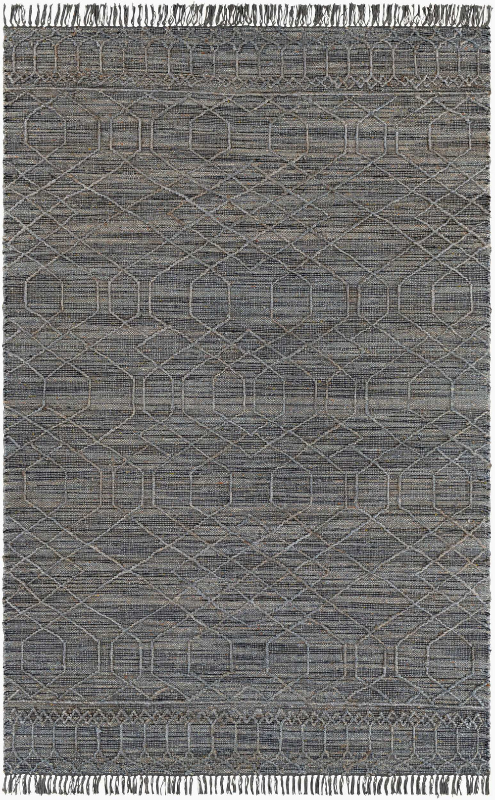 Surya Watford Handwoven Jute & Wool 2' X 3' Area Rug - Durable, Stylish, And Easy To Maintain For Your Home! Black Jute,Wool Wtf2304-23