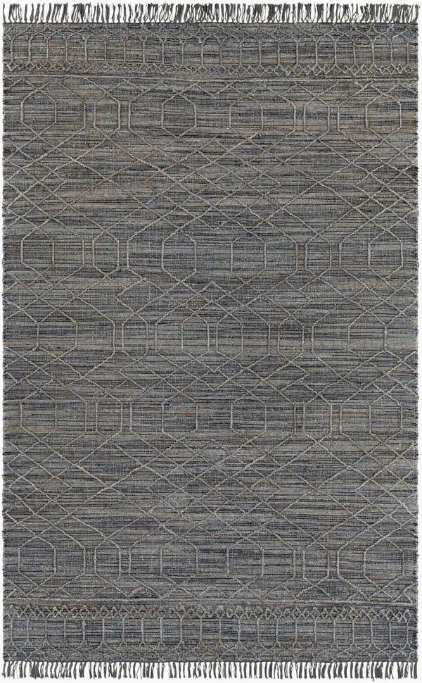 Surya Watford Handwoven Jute & Wool 2' X 3' Area Rug - Durable, Stylish, And Easy To Maintain For Your Home! Black Jute,Wool Wtf2304-23