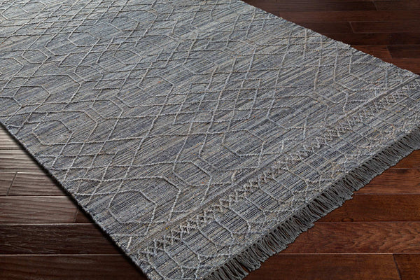 Surya Watford Handwoven Jute & Wool 2' X 3' Area Rug - Durable, Stylish, And Easy To Maintain For Your Home! Black Jute,Wool Wtf2304-23