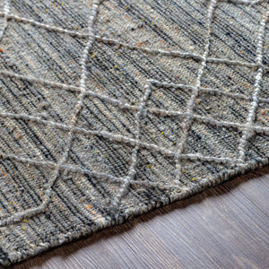 Surya Watford Handwoven Jute & Wool 2' X 3' Area Rug - Durable, Stylish, And Easy To Maintain For Your Home! Black Jute,Wool Wtf2304-23