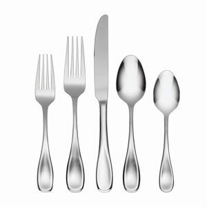 Lenox Oneida Voss 45 Piece Everyday Flatware Set, Service for 8 Metallic, STAINLESS METAL H003045AL20