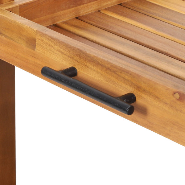 English Elm Christopher Knight Home® - LOUISIANA Bar Cart – Black Metal & Acacia Wood, Transitional Slat Design, Mobile with Wine Rack and Wheels 72835.00