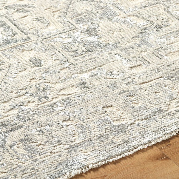 Surya Waterloo 10' X 14' Exquisite Handmade Rug - Luxurious Wool & Viscose Blend For Timeless Elegance Light Gray Wool,Viscose Wtl2300-810