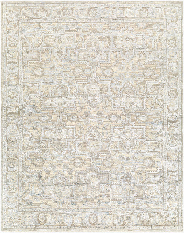 Surya Waterloo 10' X 14' Exquisite Handmade Rug - Luxurious Wool & Viscose Blend For Timeless Elegance Light Gray Wool,Viscose Wtl2301-69