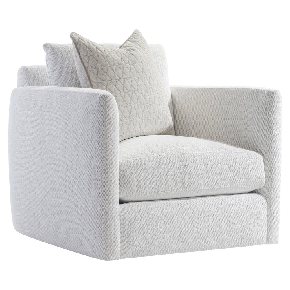 Bernhardt Bernhardt Rory Swivel Chair — Made-To-Order Plush Feather-Down Cushion, 360° Rotation, Tailored Finish P7852SA