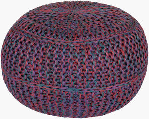 Livabliss Wisteria Natural Jute Square Pouf Handcrafted Footrest for Minimalist Living Spaces WTPF-001