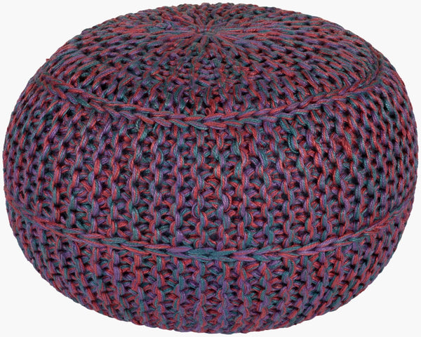 Livabliss Wisteria Natural Jute Square Pouf Handcrafted Footrest for Minimalist Living Spaces WTPF-001