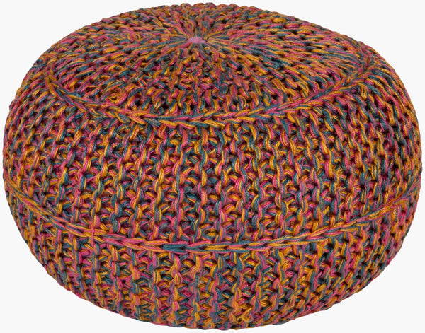 Livabliss Wisteria Natural Jute Square Pouf Handcrafted Organic Footrest for Modern Living Spaces WTPF-002