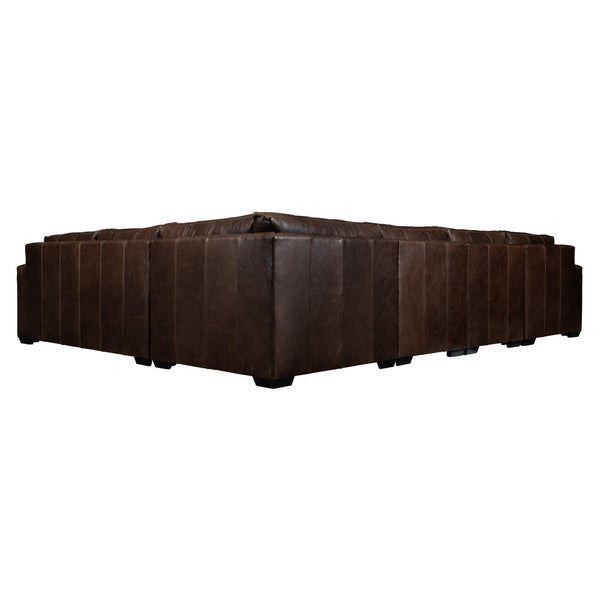 Bernhardt Bernhardt Dawkins Top-Grain Leather Right-Arm Chaise Sectional — Plush Cushions, Modern Scale, Custom Finishes K1719