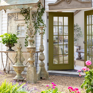 Park Hill Courtyard Garden Torch Statue EGG36180