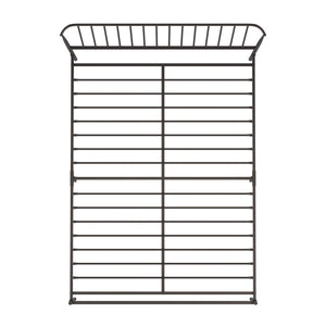 Homelegance By Top-Line Dante Metal Platform Bed with Curved Metal Headboard Dark Bronze Metal