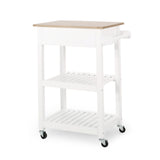 Christopher Knight Home® - Noble House - Dade Kitchen Cart with Wheels