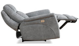 Parker House Linus - Hudson Grey Power Reclining Sofa And Two Recliners Grey 100% Polyester (S) Mlin-311phz-hgy