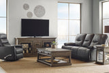 Parker House Parker Living Spartacus - Black Power Reclining Sofa Black 70% Polyester, 30% PU (W) MSPA#832PH-BLC