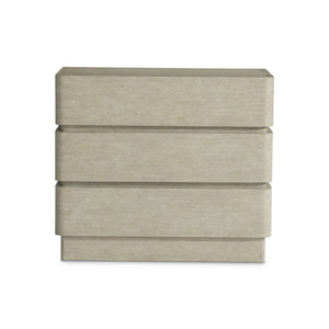 Bernhardt Bernhardt Arcadia Nightstand With Wire-Brushed Oak, 3 Wrap-Around Drawers, Soft-Close & Usb Charging 334234