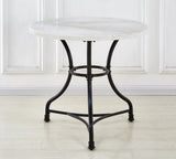 Steve Silver Claire White Marble Top Round CR340T