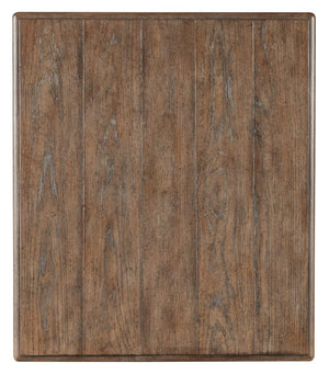 Hooker Furniture Americana Honey Finish End Table With Carved Turned Legs, Solid-Wood Edge Top And Open Shelf Medium Wood 7050-80114-85