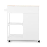 Christopher Knight Home® - Noble House - Telfair Kitchen Cart with Wheels