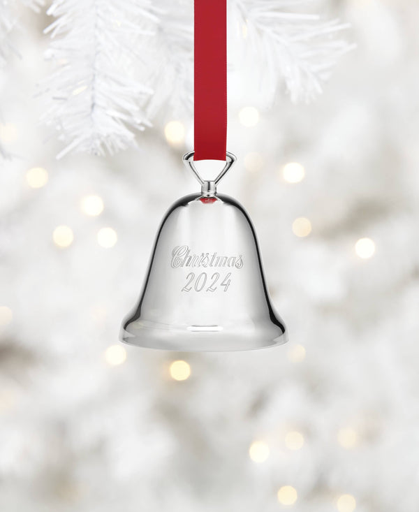 Lenox Reed and Barton 2024 Annual Silverplate Christmas Bell Metallic, SLVR PLATE METAL 895958