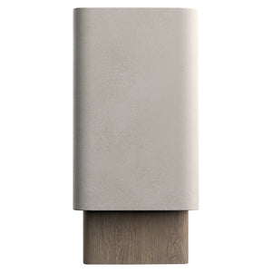 Bernhardt Bernhardt Casa Paros Console With Bedrock Concrete Top And Playa White Oak Legs, Rustic-Modern Focal Piece 317914