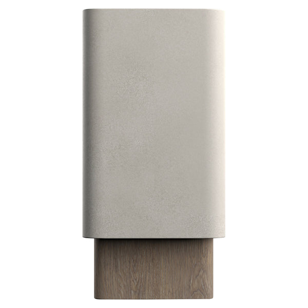 Bernhardt Bernhardt Casa Paros Console With Bedrock Concrete Top And Playa White Oak Legs, Rustic-Modern Focal Piece 317914