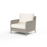 Manhattan Club Chair in Linen Canvas w/ Self Welt SW3301-21-LCAN-STKIT Sunset West