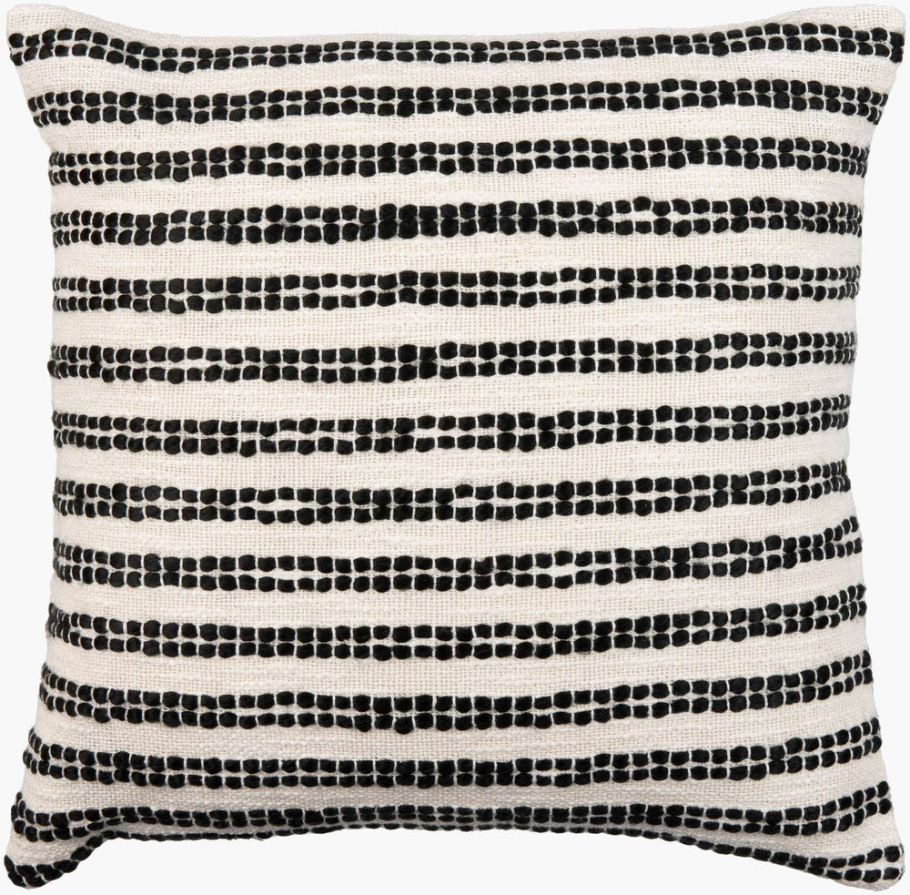 Surya Weaver 18"X18" Cottage-style Accent Pillow - Durable, Cozy, Easy Care For Your Charming Home Decor White Cotton,Acrylic,Cotton Wvr002-2222d