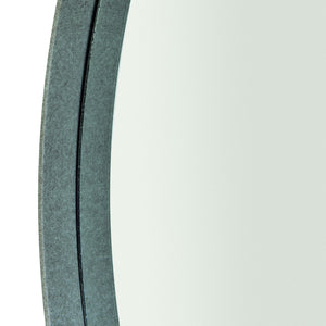 Bernhardt Bernhardt Oakley Mirror Gray Mist 44" Round Steel Frame — Mid-Century Modern 70S Revival Focal Point 303333