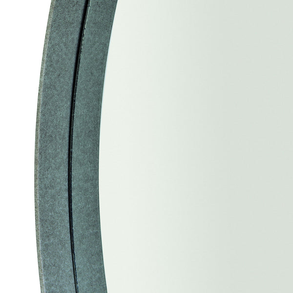 Bernhardt Bernhardt Oakley Mirror Gray Mist 44" Round Steel Frame — Mid-Century Modern 70S Revival Focal Point 303333