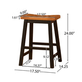 Christopher Knight Home® Noble House Wood 24" Saddle Stool