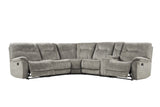 Parker House Parker Living Cooper - Shadow Natural 6 Piece Modular Manual Reclining Sectional Shadow Natural 100% Polyester (S) MCOO-PACKA-SNA