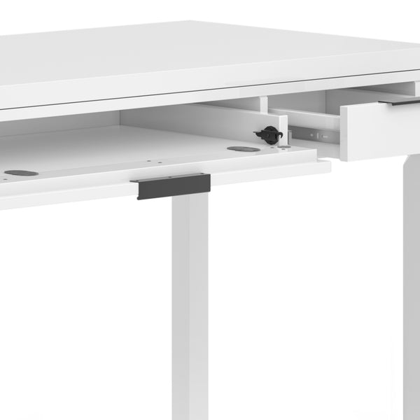 English Elm Hollander White Desk - Handcrafted, Spacious Work Surface With Smart Storage For Home & Office Use B136P158689