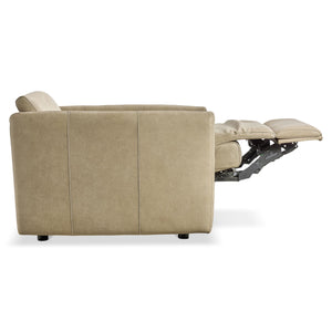 Bernhardt Bernhardt Sierra Power Recliner Leather Chair with Motorized Footrest for Living Room 502RLO