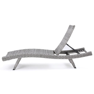 English Elm Christopher Knight Home® - Crete Wicker Chaise Lounge - Stylish, Adjustable Outdoor Seating For Patios, Pools & Coastal Retreats 58997.00MP2