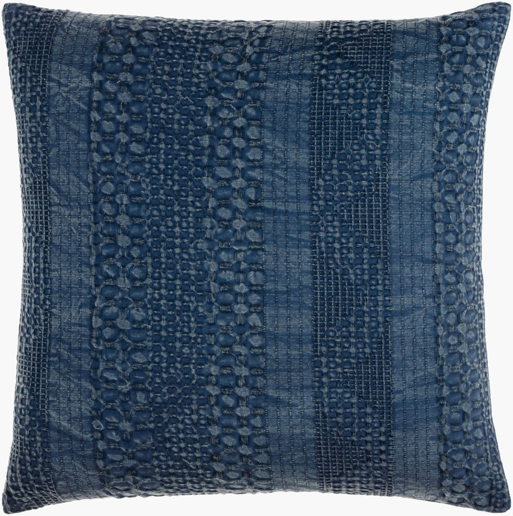 Livabliss Washed Waffle Cotton Accent Pillow Handcrafted Farmhouse Texture for Cozy Living Rooms WWA001-1818D