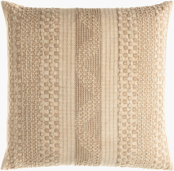 Livabliss Washed Waffle Cotton Throw Pillow Handcrafted Country Cottage Accent for Sofa or Chair WWA004-2020P