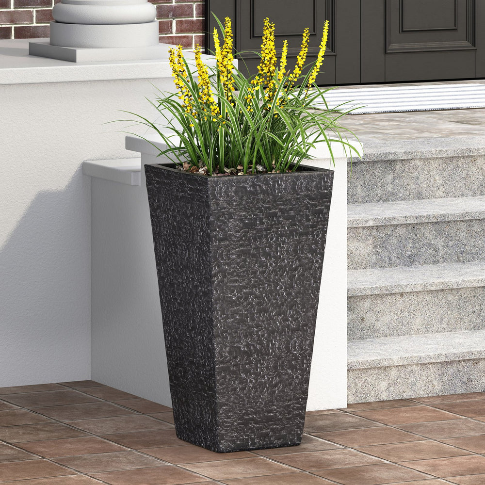 English Elm Mgo Concrete Tall Column Planter Handcrafted Outdoor Vertical Garden Accent Piece 73344.00