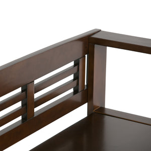 English Elm Adams Entryway Storage Bench - Handcrafted Rustic Charm With Hidden Storage For Shoes & Gear B136P158097