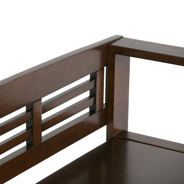 English Elm Adams Entryway Storage Bench - Handcrafted Rustic Charm With Hidden Storage For Shoes & Gear B136P158097