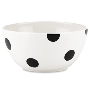 Lenox Kate Spade Deco Dot Soup Bowl White, WHITE STONEWARE 856721