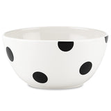 Kate Spade Deco Dot Ceramic Stoneware Soup Bowl - Chip Resistant, Dishwasher Safe