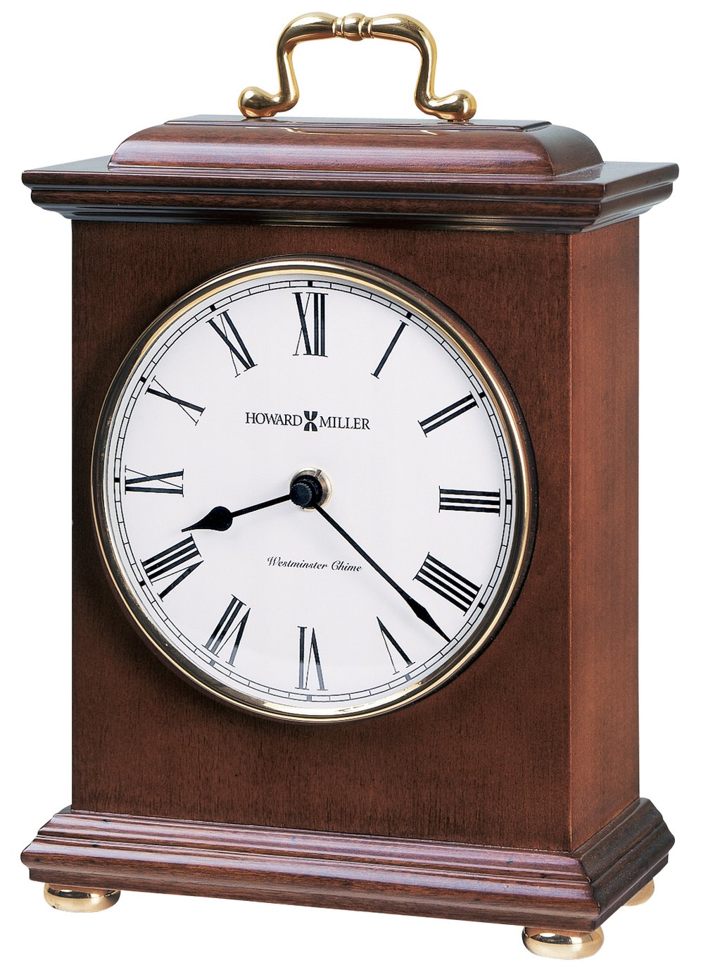 Hekman Furniture 635122 Elegant Wooden Mantel Clock With Westminster Chimes & Classic Windsor Cherry Finish Windsor Cherry Tara Mantel Clock 635122