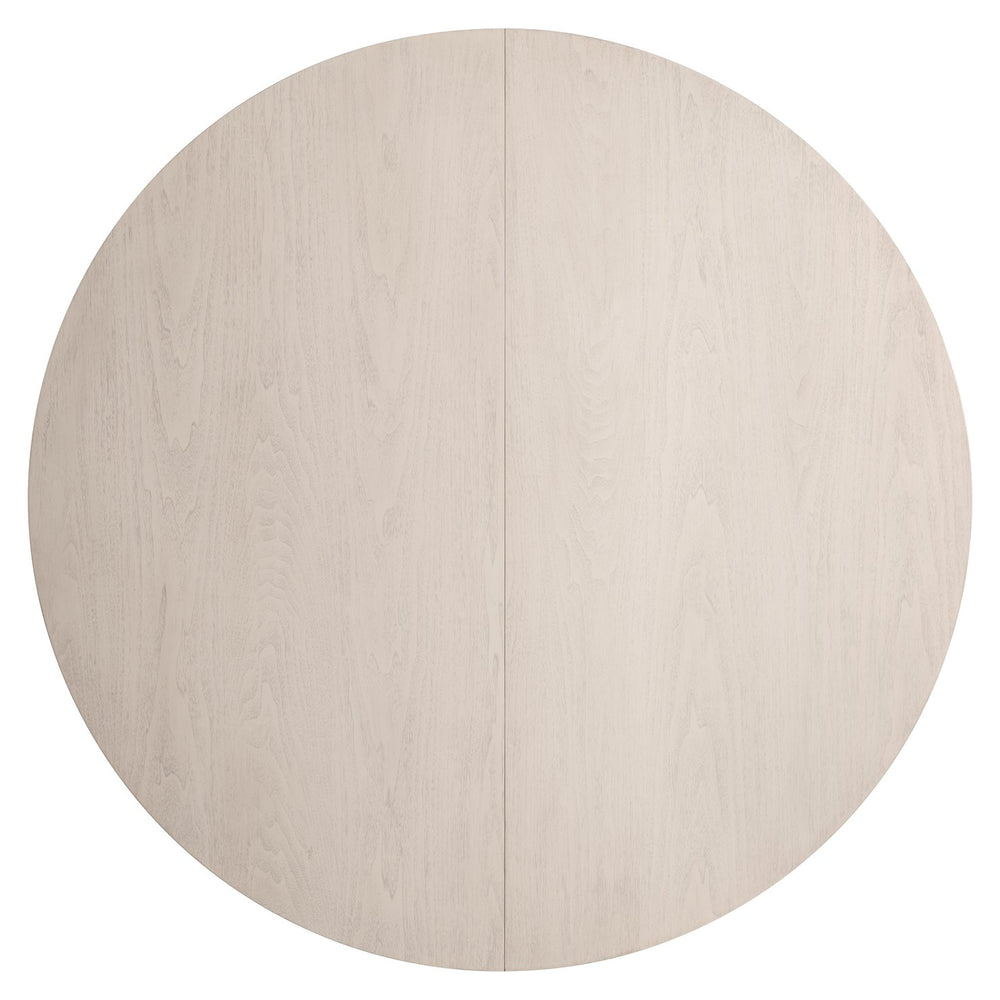 Bernhardt Bernhardt Sereno Round Dining Table With Walnut Lutra Top & Sasso Teardrop Base, 60" Expandable K1944