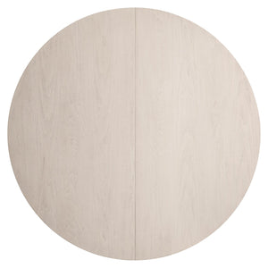 Bernhardt Bernhardt Sereno Round Dining Table With Walnut Lutra Top & Sasso Teardrop Base, 60" Expandable K1944