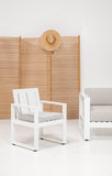 Newport Dining Chair in Canvas Natural, No Welt SW4801-1-5404 Sunset West