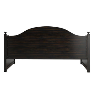 Homelegance By Top-Line Esteban Traditional Paneled Wood Daybed Black Rubberwood