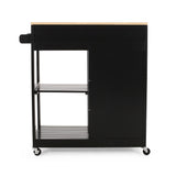 Christopher Knight Home® - Noble House - Telfair Kitchen Cart with Wheels