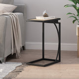 Christopher Knight Home® - Noble House - Barrybrooke Modern Industrial C-Shaped End Table, Antique Brown and Black